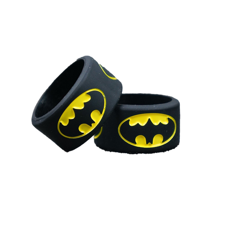 Laser Logo in Multiple Sizes Patterns Customizable Vapor Band Silicone Protective Ring