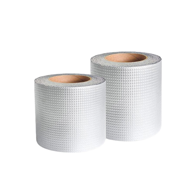 Silver Heat Insulation and UV Resistance Aluminum Foil Butyl Adhesive Tape Single Sided Butyl Rubber Waterproof Tape