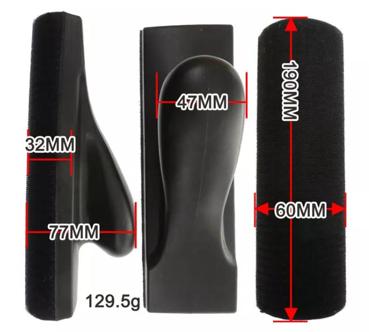 Ergonomic Handheld Dust Extraction Sanding Block Holder for Smooth Finishes