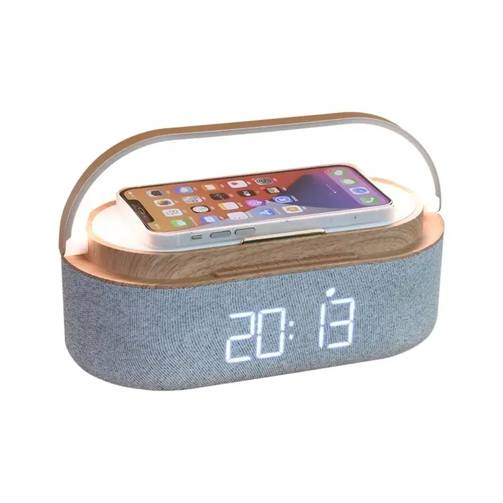 Rt-S29 Multifunctional Bed Table LED Lamp Speaker with Wireless Phone Charger