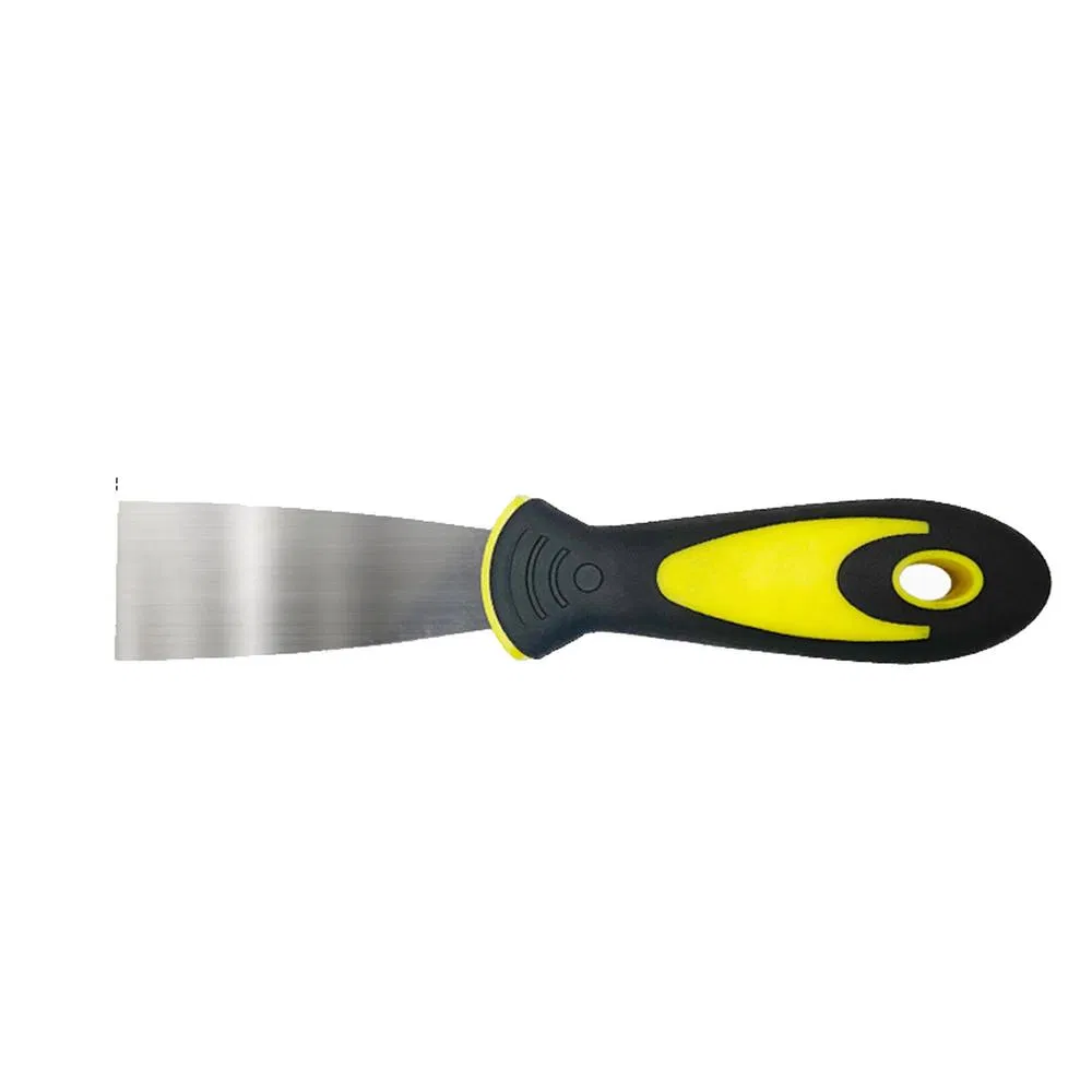 Hautine High Quality Putty Knife with Rubber-Plastic Handle Stainless Steel