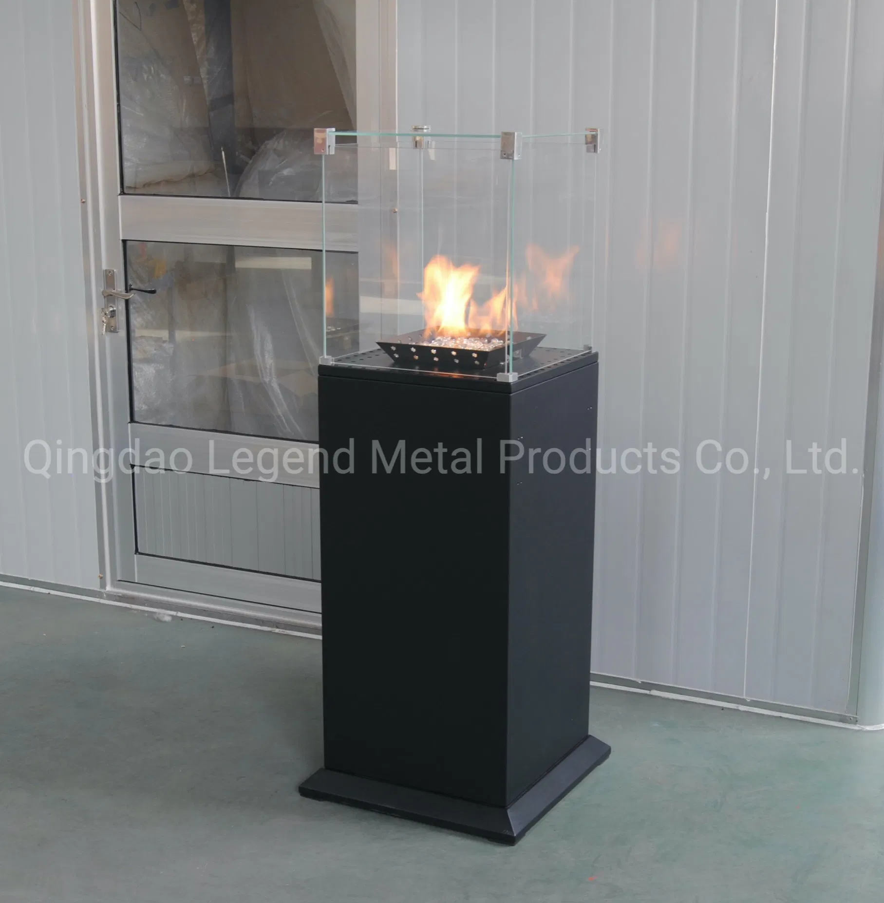 Outdoor Patio Gas Fireplace with Real Flame by LPG