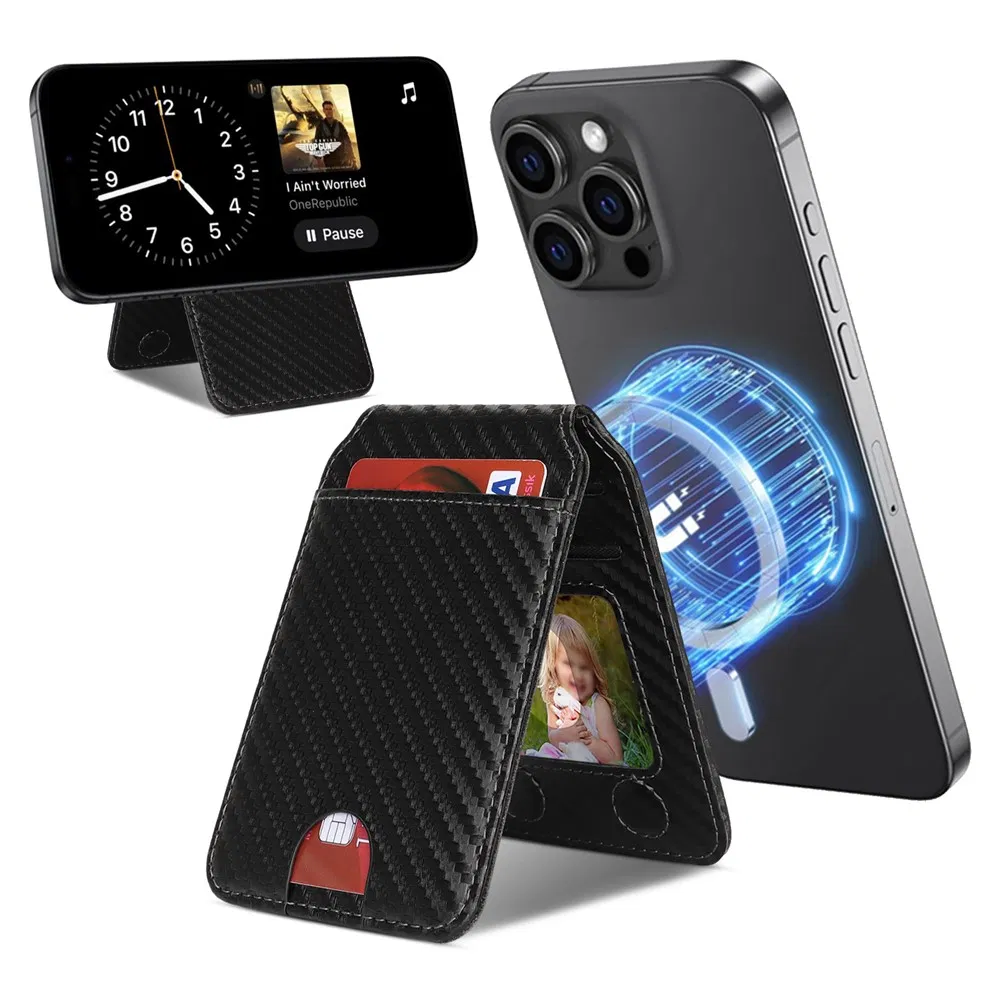 Магнитный чехол-кошелек с 5 слотами и подставкой