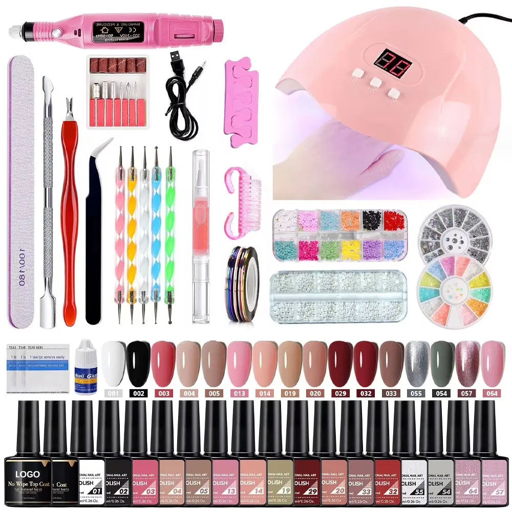 Manicure Pedicure Care Tool Set Polish Nails Beauty Extension UV Gel Kit Custom Wholesale Other Nail Art