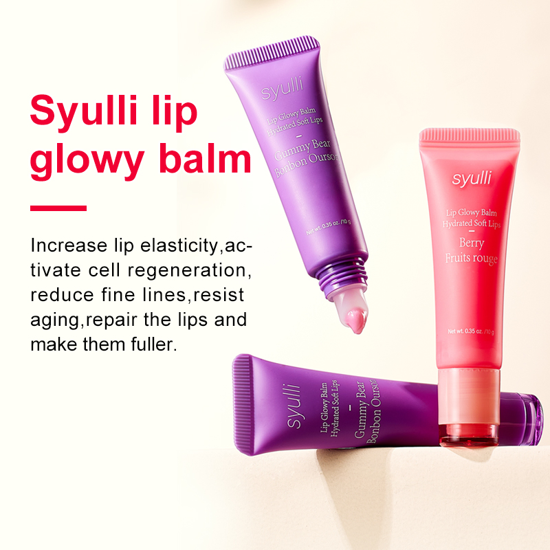 Custom Organic Vegan Natural Lip Chapstick Moisturizing Coconut Oil Lip Balm Strawberry