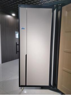 Stylish Interior Louver Door with Durable Film Wrapping Finish