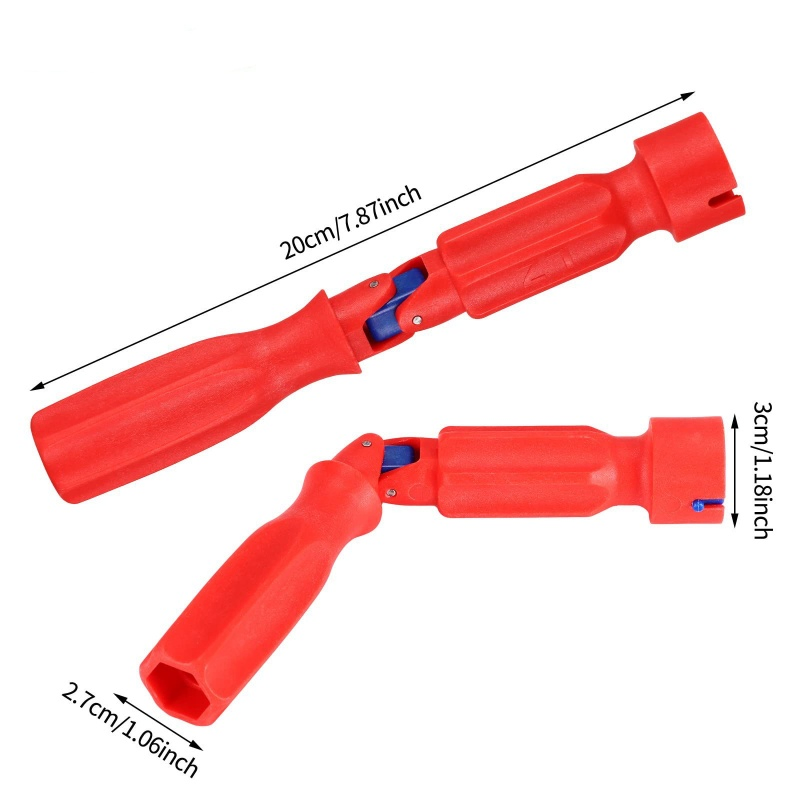 High Strength Interfaced Plastic Toilet Seat Mounting Key Multifucntional Wrench