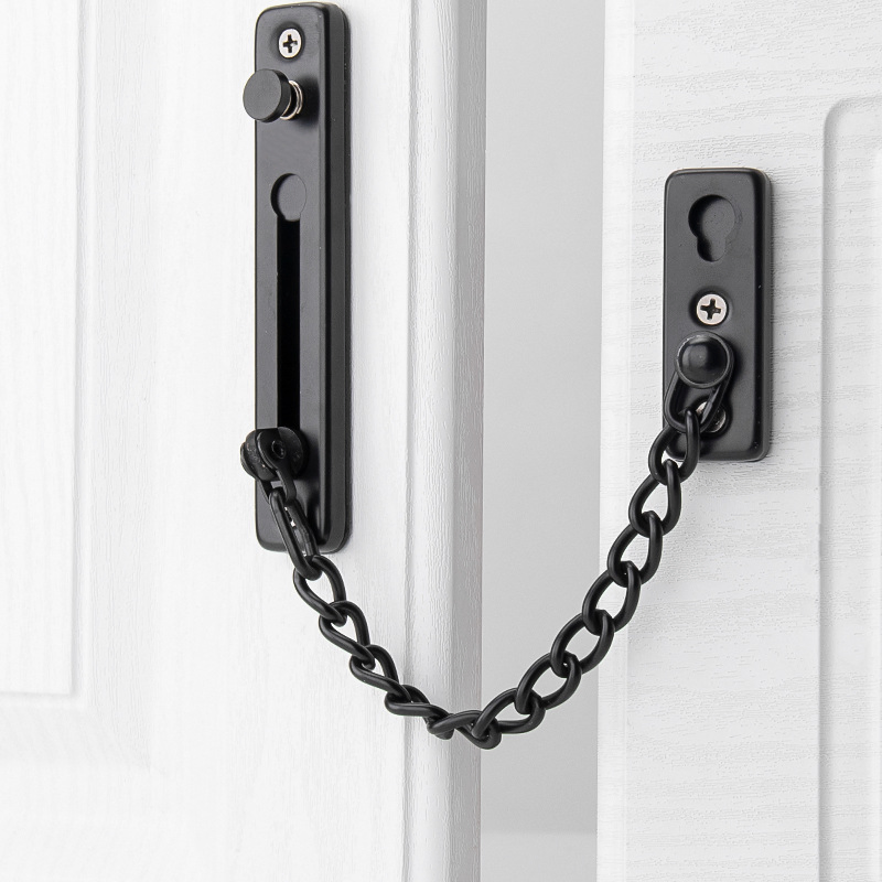 Door Chain Polished Chrome, Narrow Design Door Limiter