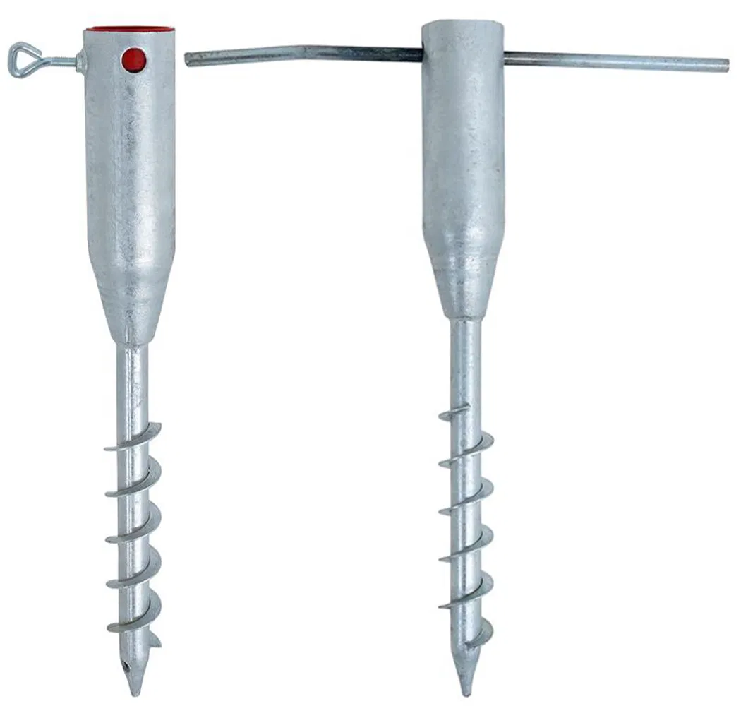 Якорь-шпиль для зонта, стальной, оцинкованный