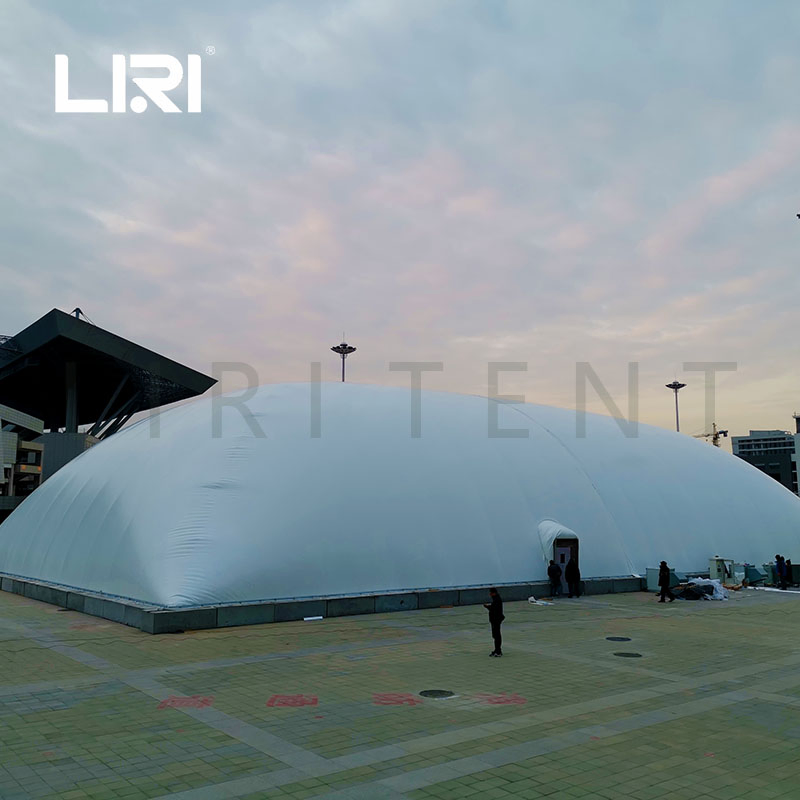 Air Supported Inflatable Membrane Dome Building Ice Hockey and Skating Rink Hall Tent