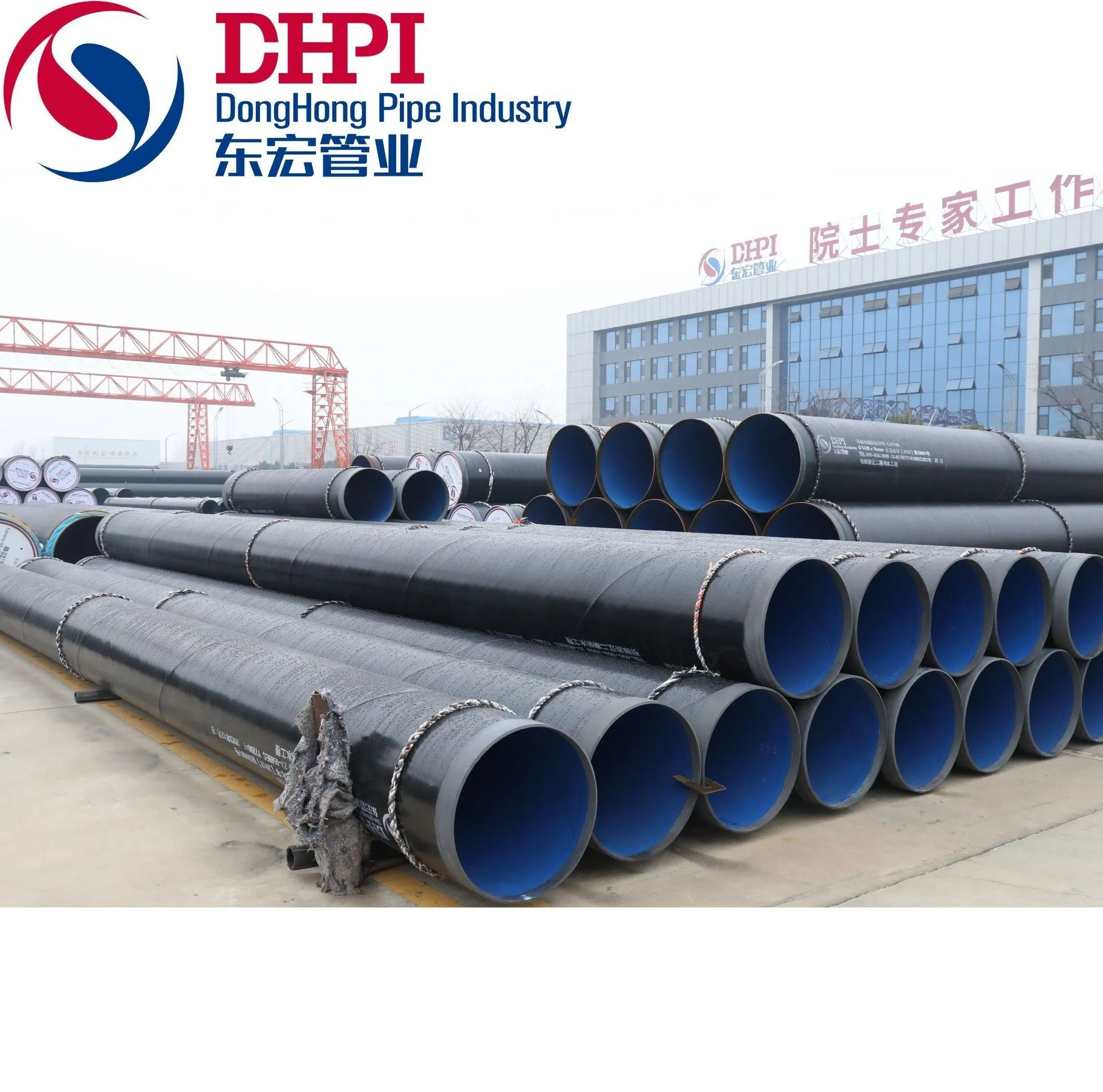 Трехслойная стальная труба 3LPE/3LPP/FBE/PE для водоснабжения