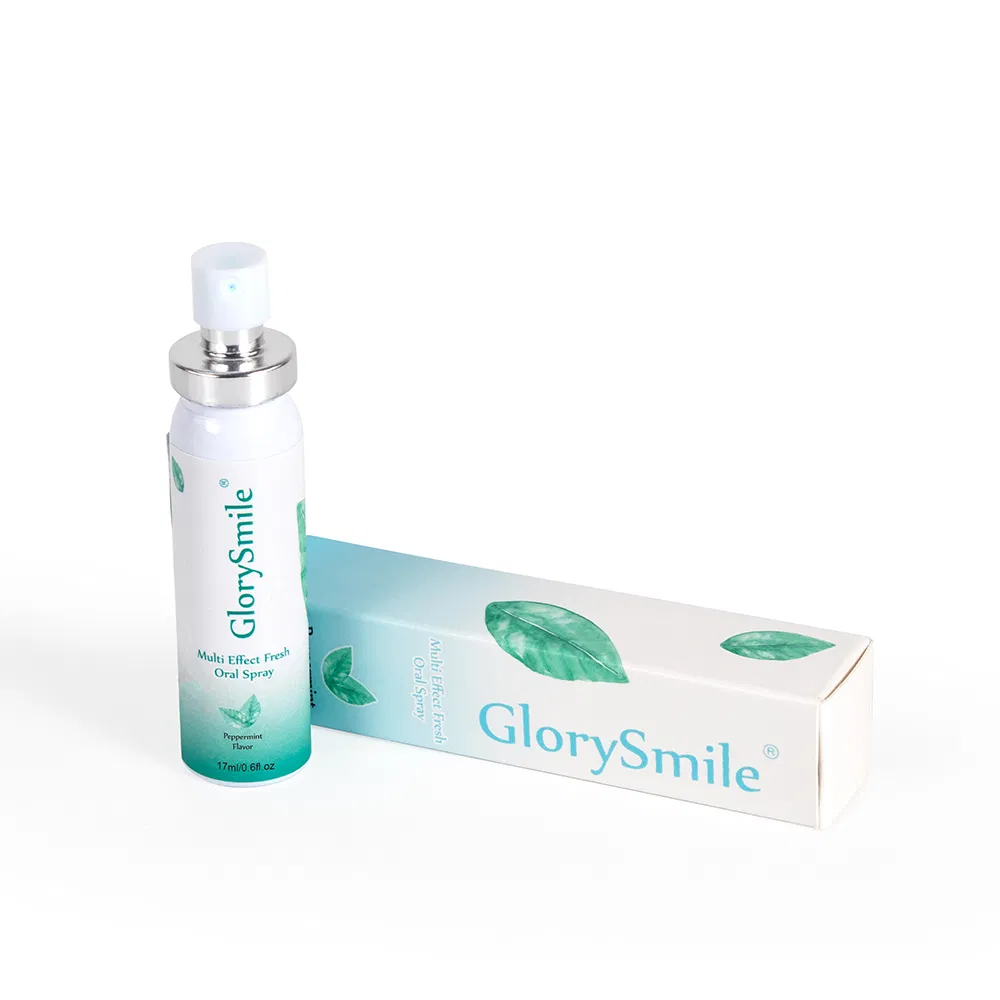 Oral Care Portable Mouth Refreshing Breath Freshener Spray Oral Remove Bad Alcohol-Free Breath Peach Mint Mouth Spray