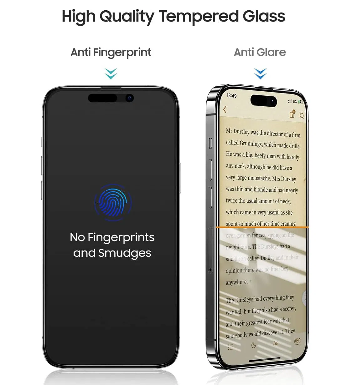 Защитное стекло 2.5D матовое для iPhone 15/16 PRO
