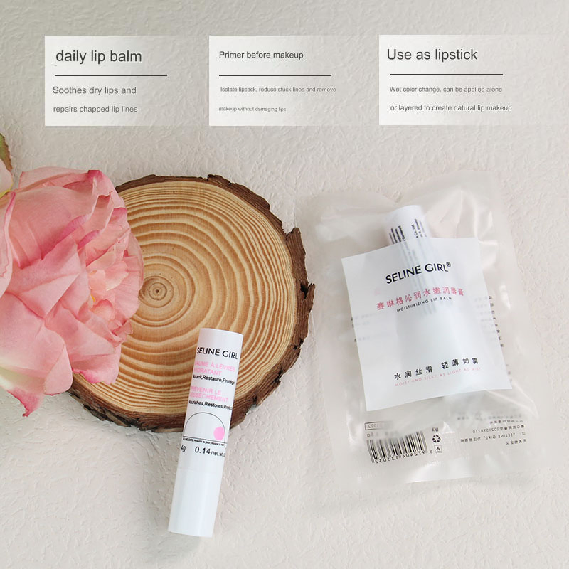 Seline Girl 2 Colors Bag Package Moisturizing Soothe Lip Balm