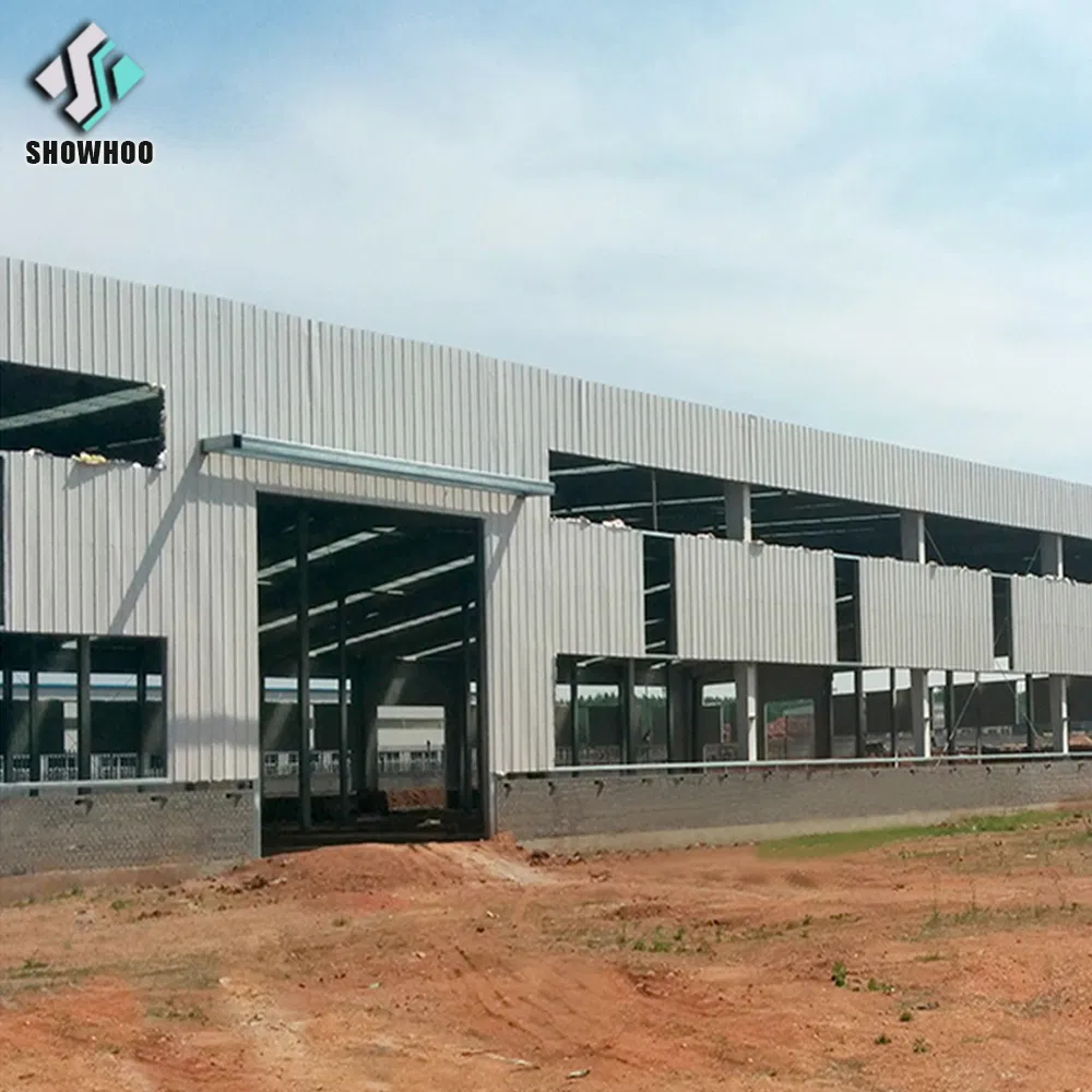 Anti-Seismic H Section Steel Column Galvanized Steel Frame Workshop Structure