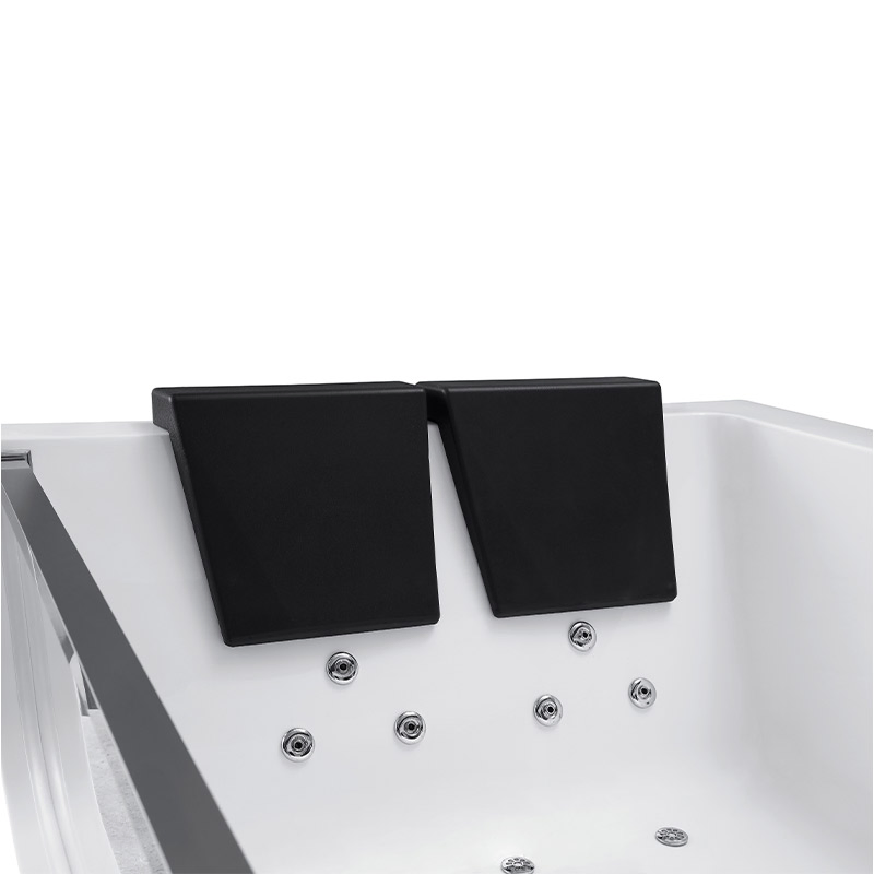 2 Person Luxury Pillow Free Standing Portable Tub Massage Whirlpool Air Outdoor SPA Bathtub