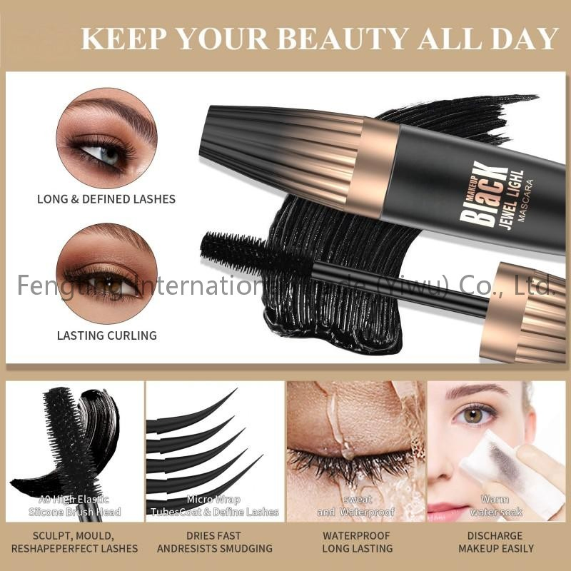 Natural Three-Dimensional Plump Thick Waterproof Anti Halo Dye Curl Slender Mascara