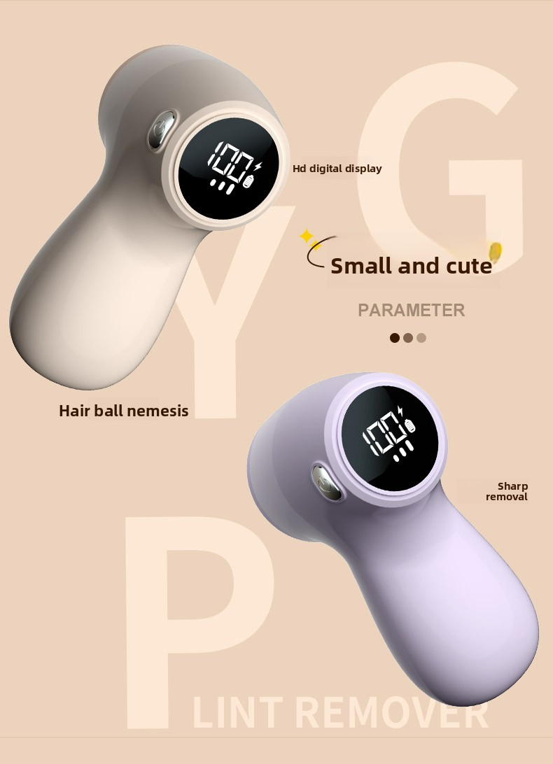 New Style Digital Display Household Rechargeable Hairball Trimmer for Sweater Pilling Convenient Shaving Device Lint Remover