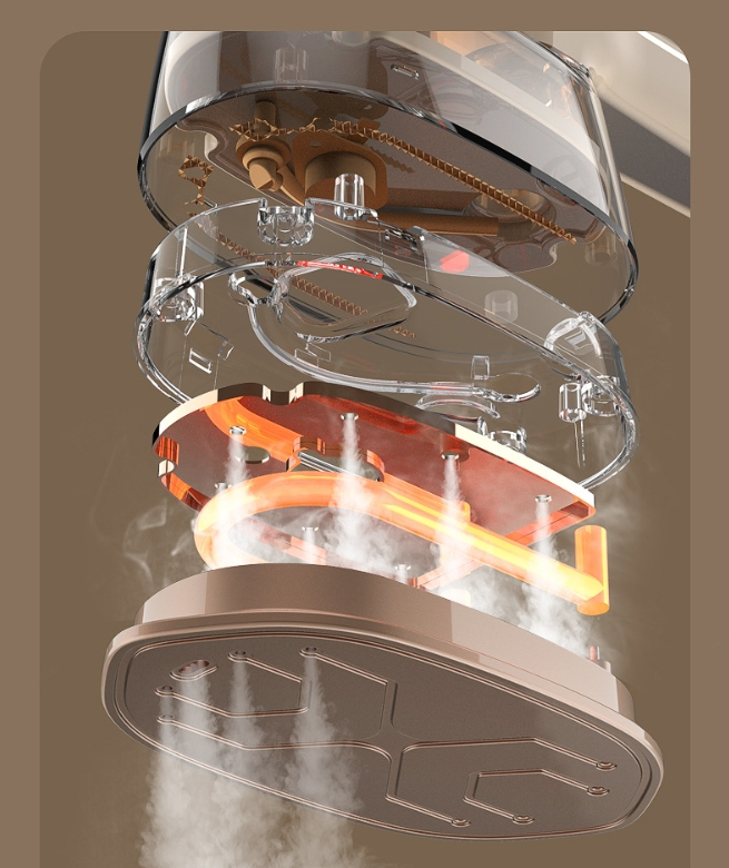 Smart Dry and Wet Electric Steam Iron, Portable Travel Garment Steamer, Handheld Home Steam Iron