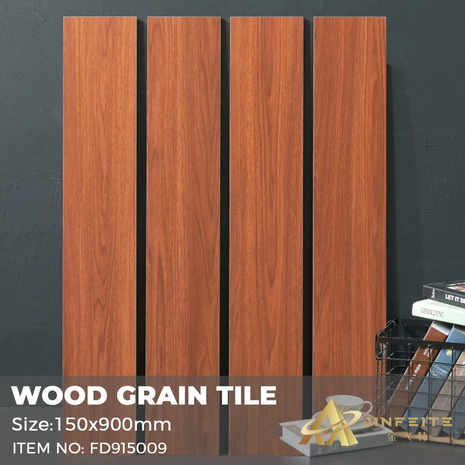 Natural Oka Wood Grain Porcelain Tile for Indoor and Outdoor Use Best Price Foshan Factory