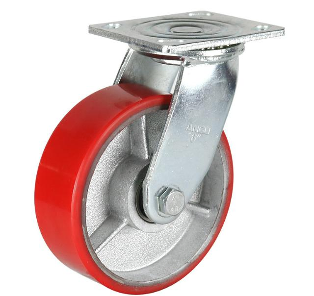 Preferential Price Professional PVC PP PU 5 Inch Industrial Trolley Casters Wheels with Brake