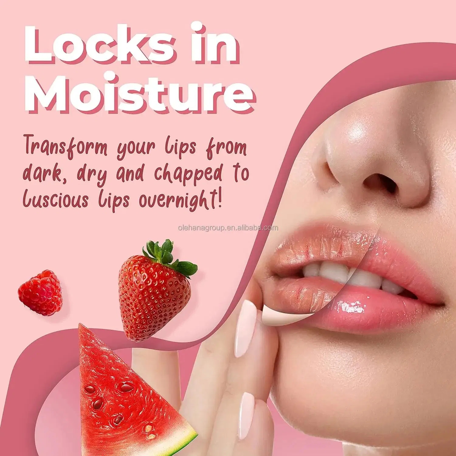 Lip Scrub and Mask Set Private Labeling Lip Care Kit Natural Organic Watermelon Collagen Sugar Scrub Lip Exfoliator with Tool