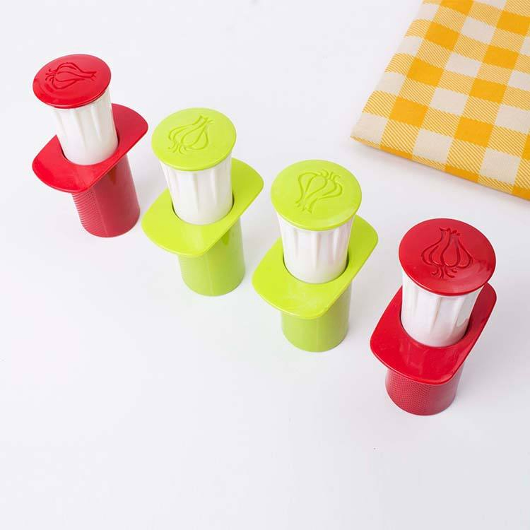 Durable Hand Push Kitchen Stainless Steel Garlic Press Crusher