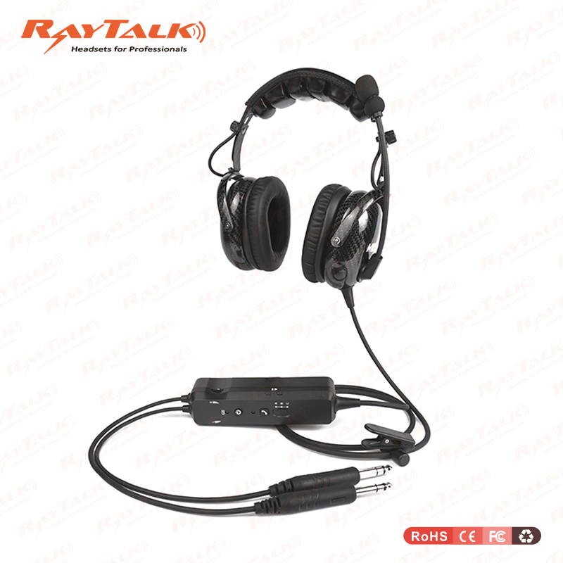 Real Carbon Fiber Pilot Anr Wireless Headset pH-400A-Ga/Anr/Bt/Sc