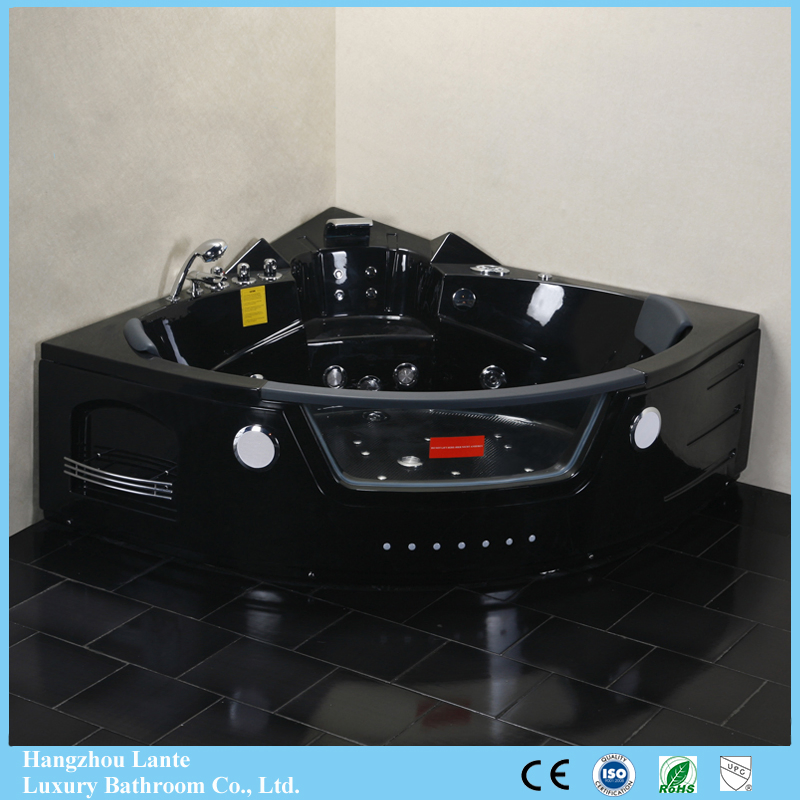 Угловая гидромассажная ванна Lante TLP-632 Black