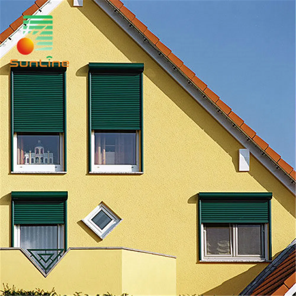 Residencial Use Remote Control Rolling Shutter Window