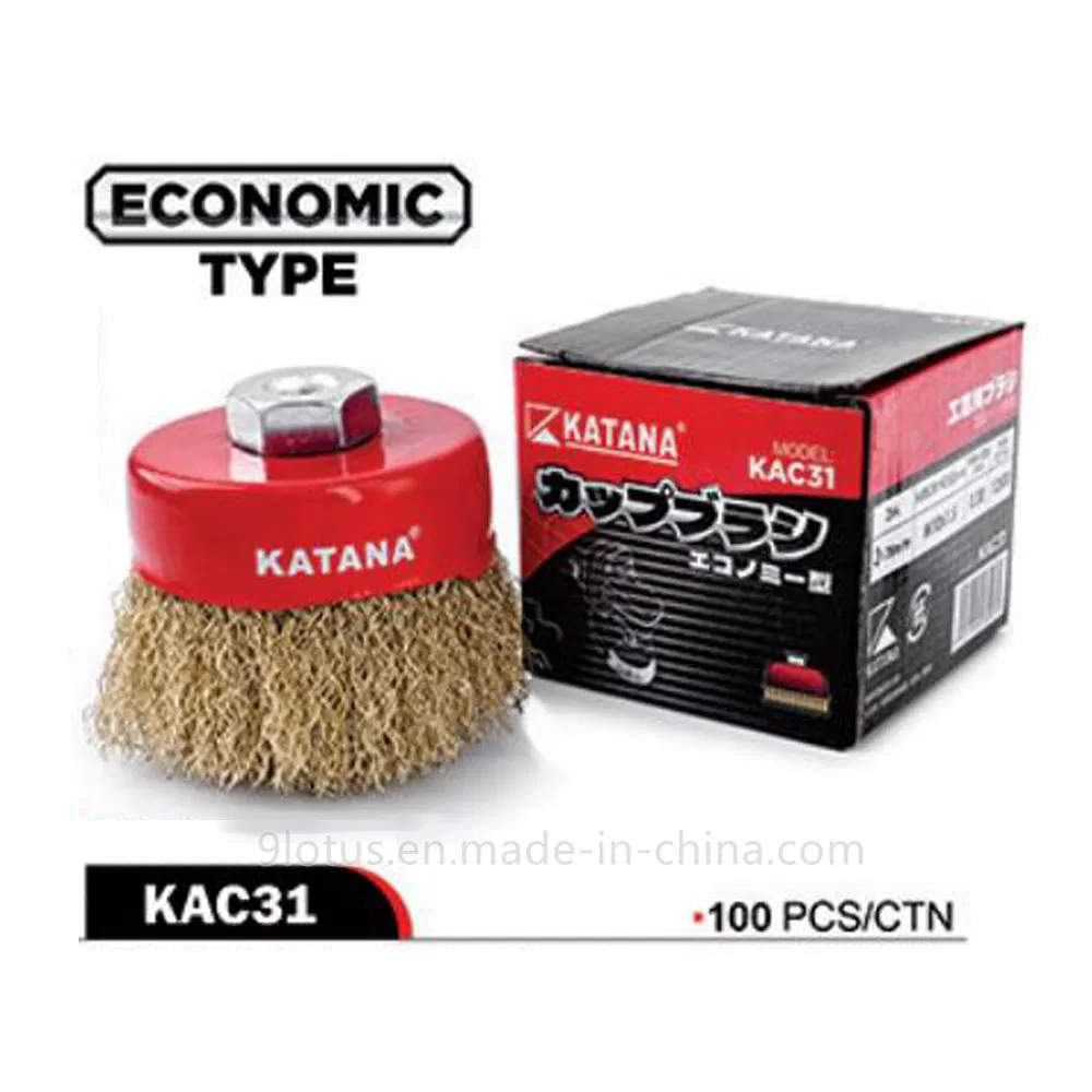 Polishing Rotary Tools Industrial Polishing Rust Removal Copper Curved Shaft Cup Brush