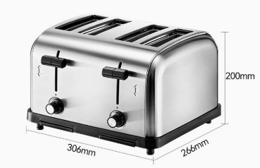 Тостер из нержавеющей стали для вафель и сэндвичей