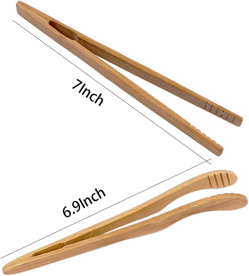 7-Inch Reusable Bamboo Wood Cooking Clipbamboo Clipbamboo Plier