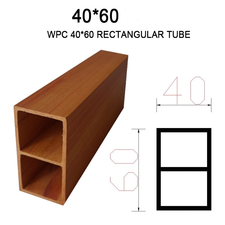 Custom Ecological Wood Square Through Partition Column Family Porch Ceiling Wood Plastic Square Wood