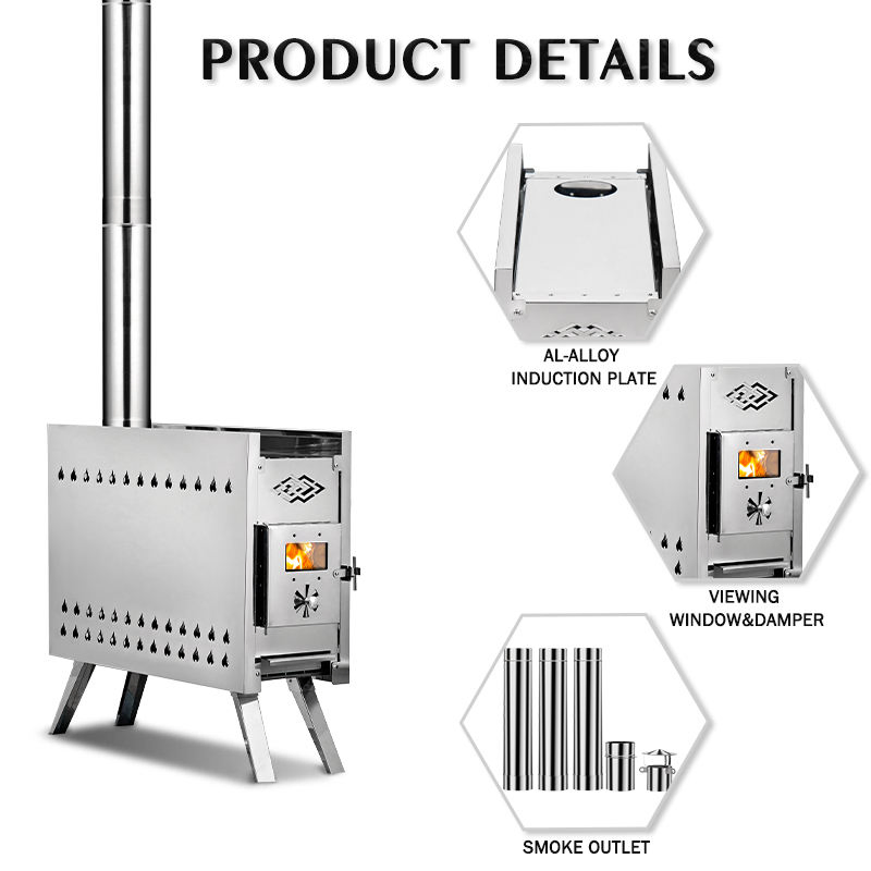 Modern Design Wood Burning Sauna Stove for Camping