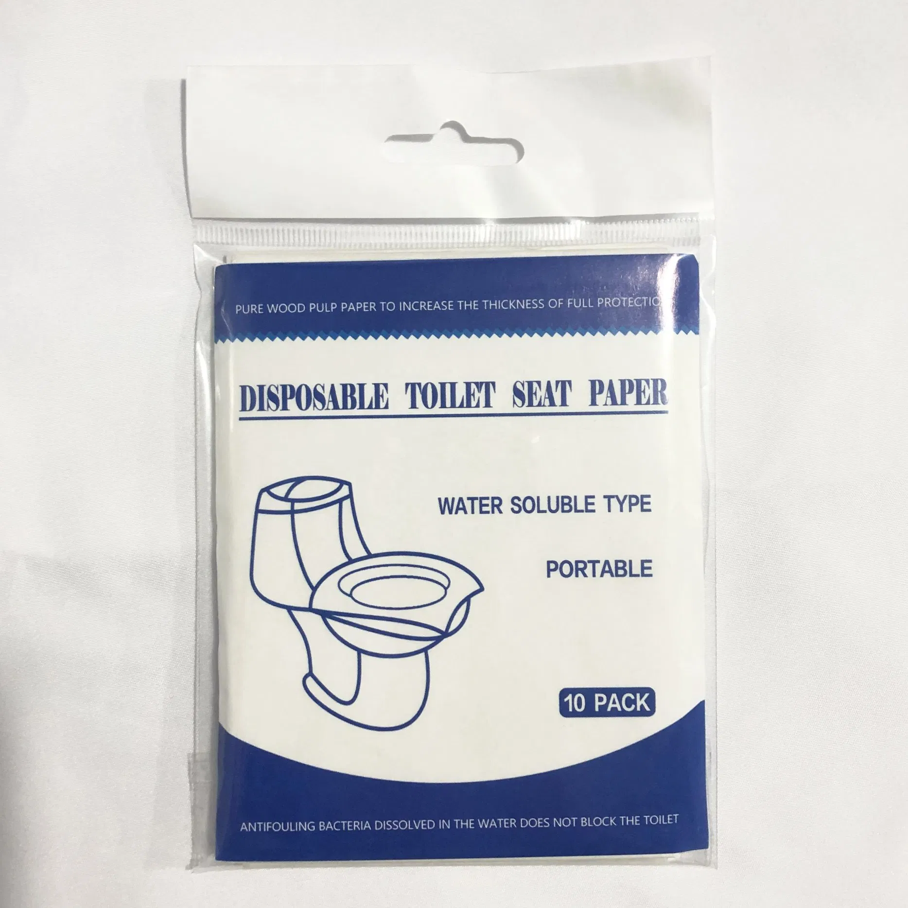 Dissolvable 10PCS Pack Paper Toilet Seat Cover Biodegradable Disposable Toilet Seat Cover Paper for Travel