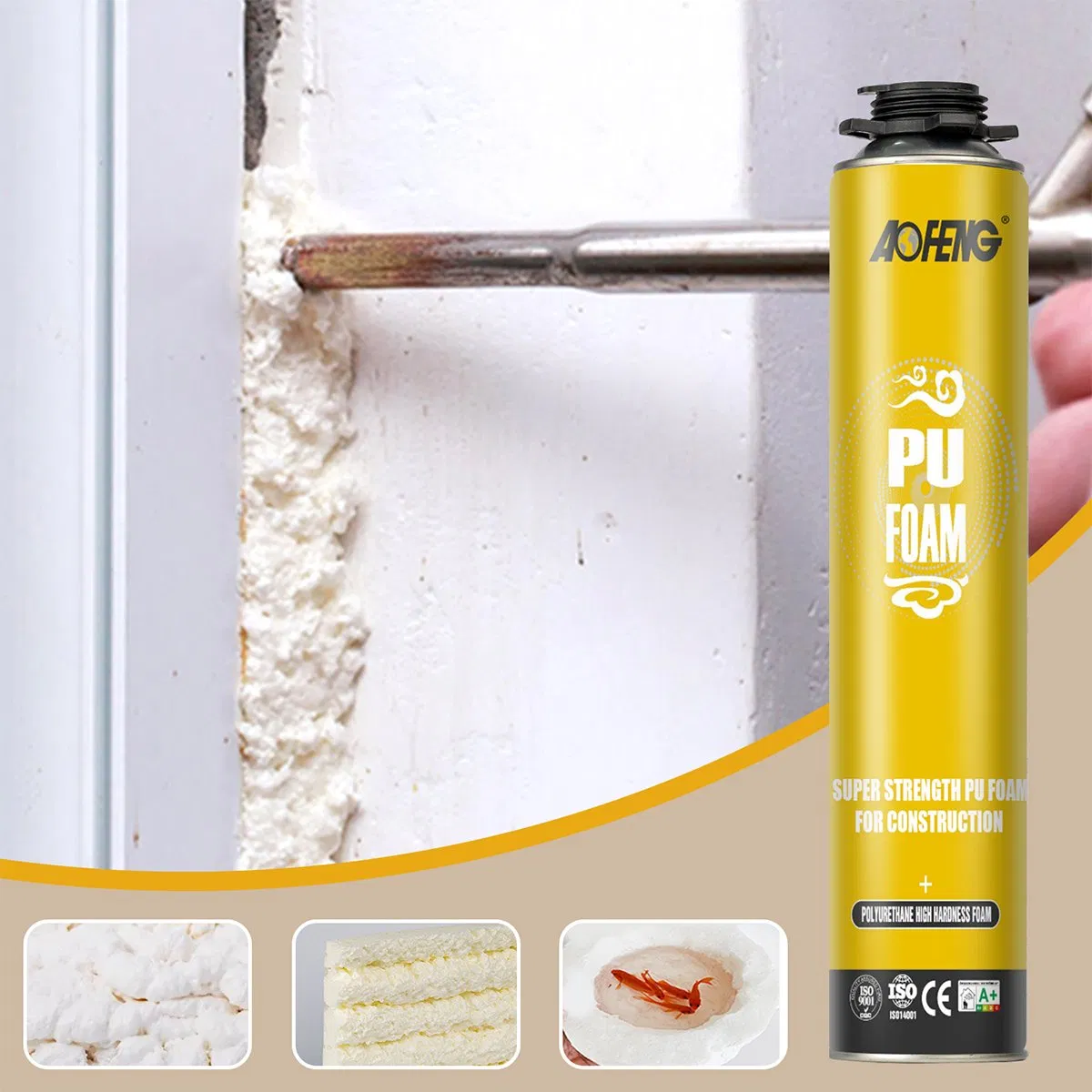 Manufacturer PU Foam Insulation Expanding Foam Superior Stability Polyurethane PU Spray Insulation Sealant