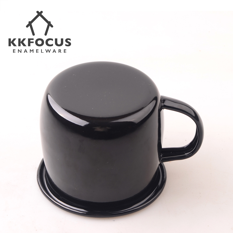 Enamel Mug for Gift Customer 6/7/8/9cm Coffee Cup 250ml 350ml 450ml Enamel Mug