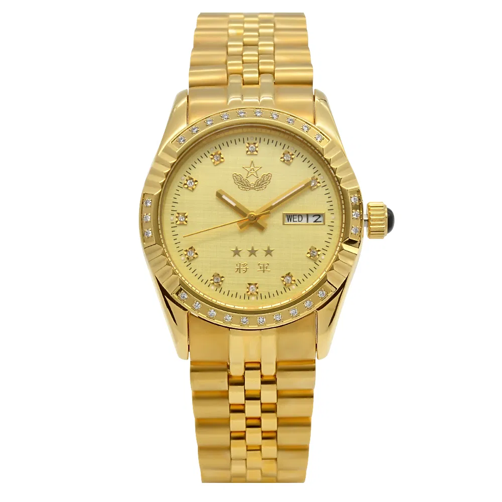 Wholesale Mechanical Watches 3 ATM Water Resistant Women Dive IP Gold Watch Custom Stainless Steel Automatic Watches Mens