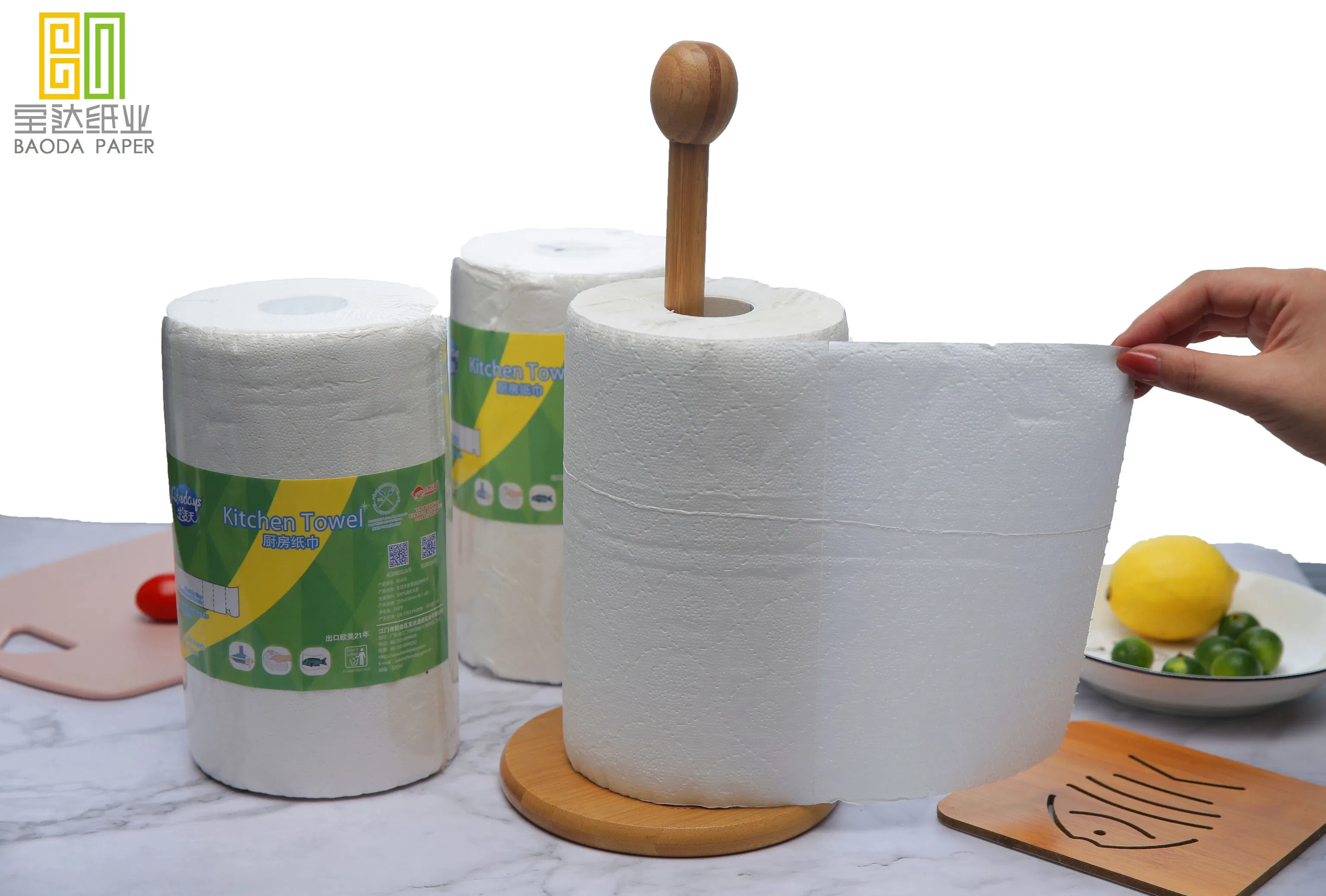 100 Virgin Pulp Towel Tissue Roll Kitchen Paper