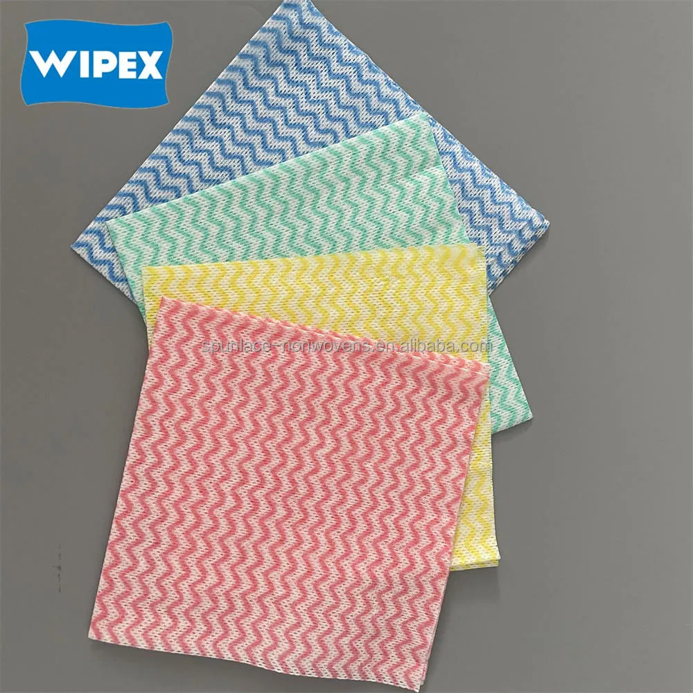 Disposable Spunlace Nonwoven Household Wiping Cleaning Wipes J Cloth