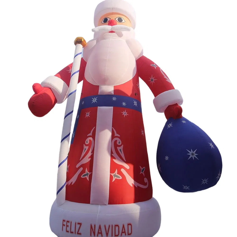 Boyi Christmas Yard Decoration Outdoor Yard Lawn Xmas Inflatable Santa Cartoon