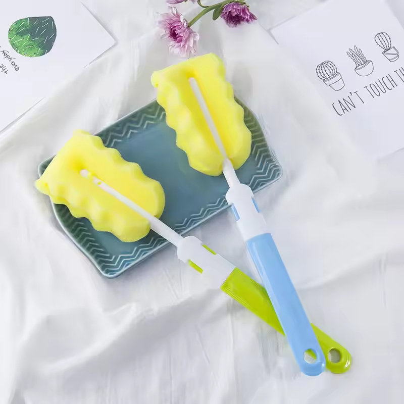 Heavy Duty Handle Shaped Kitchen Dish Magic Sponge Car Cup Cleaning Product Brush