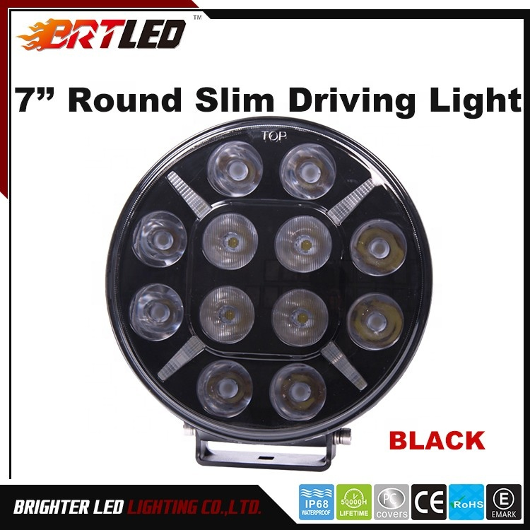 Круглый внедорожный прожектор 7 дюймов, 60Вт, янтарный