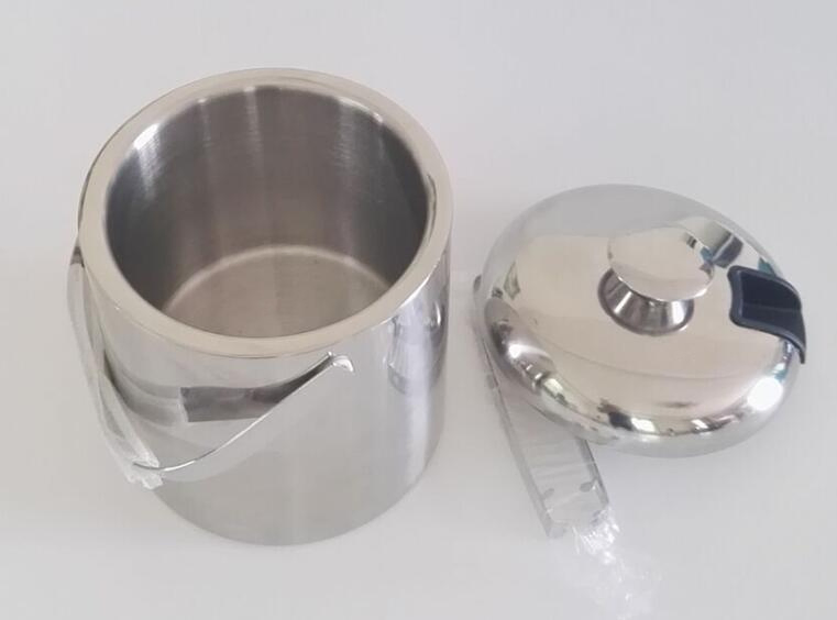 Hotel Durable Stainless Steel Ice Bucket with Ice Tong