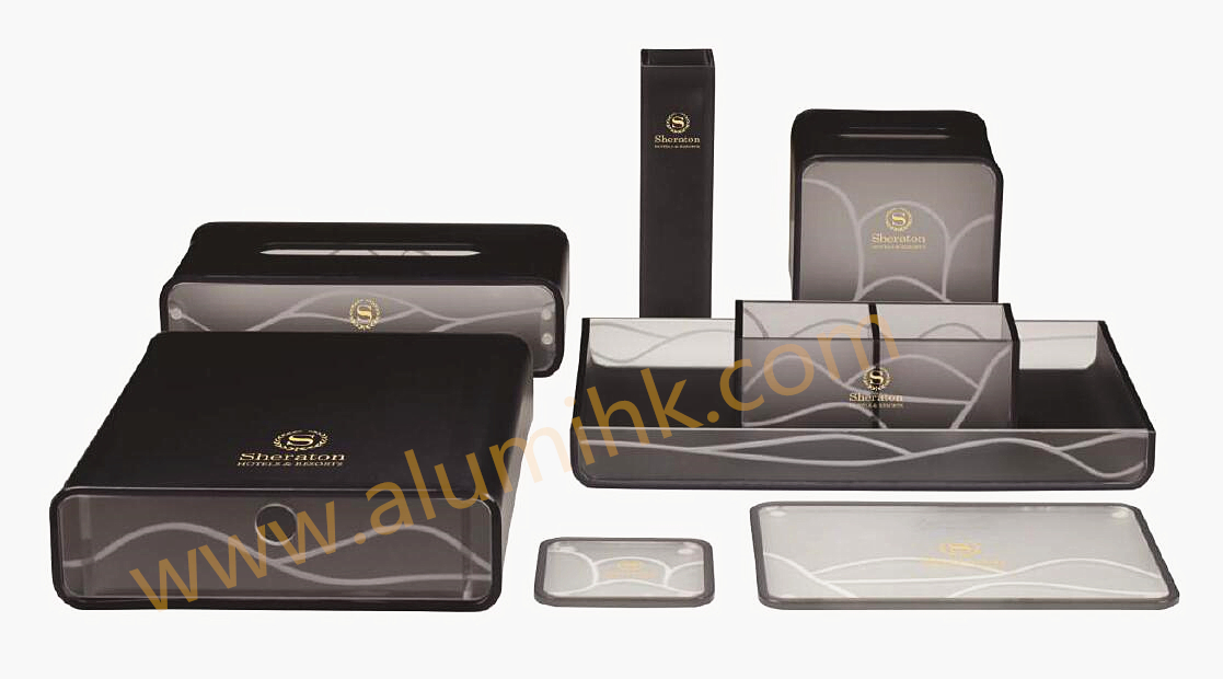 Hotel Acrylic Amenity Holder Tissue Box Tray Product