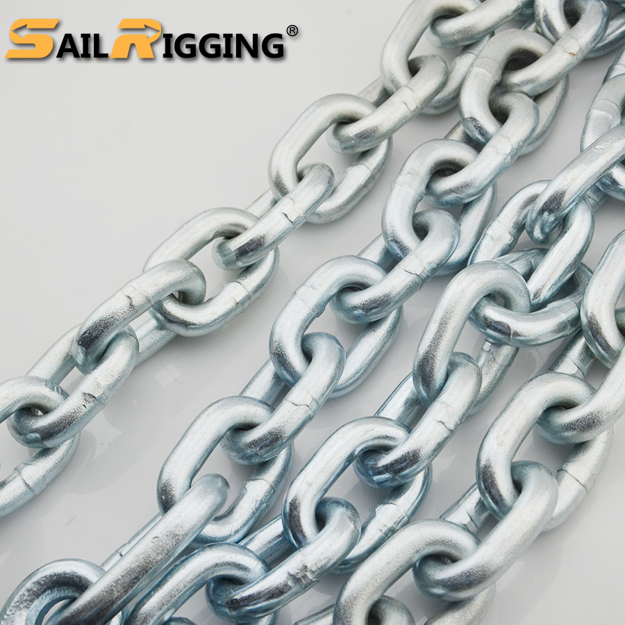 Гальванизированная якорная цепь G70 5/16 3/8 с крюками