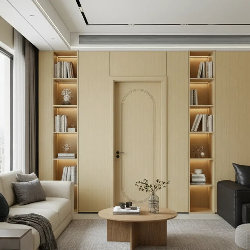 Laundry Room Waterproof WPC Door for Utility Areas