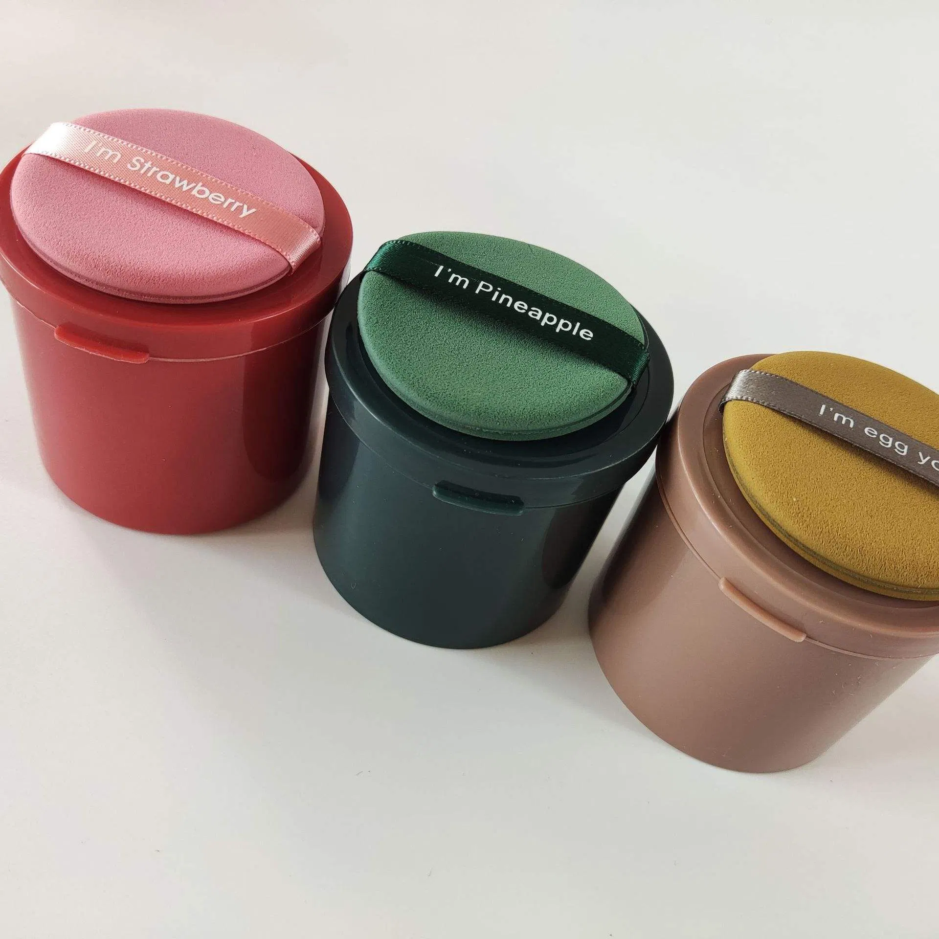 New Arrival Onge Makeup Remover Loose Powder Shimmer Puff Triangle Powder Puff