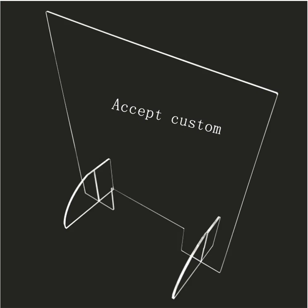 Adjustable Acrylic Protective Food Counter Top Sneeze Guard